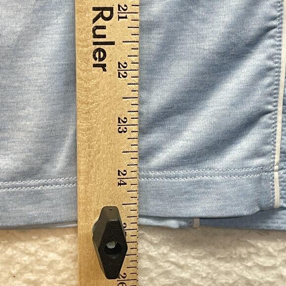 Peter Millar Polo Shirt Womens Small Blue White Sleeveless Golf UPF 50 Half Zip - Picture 11 of 12